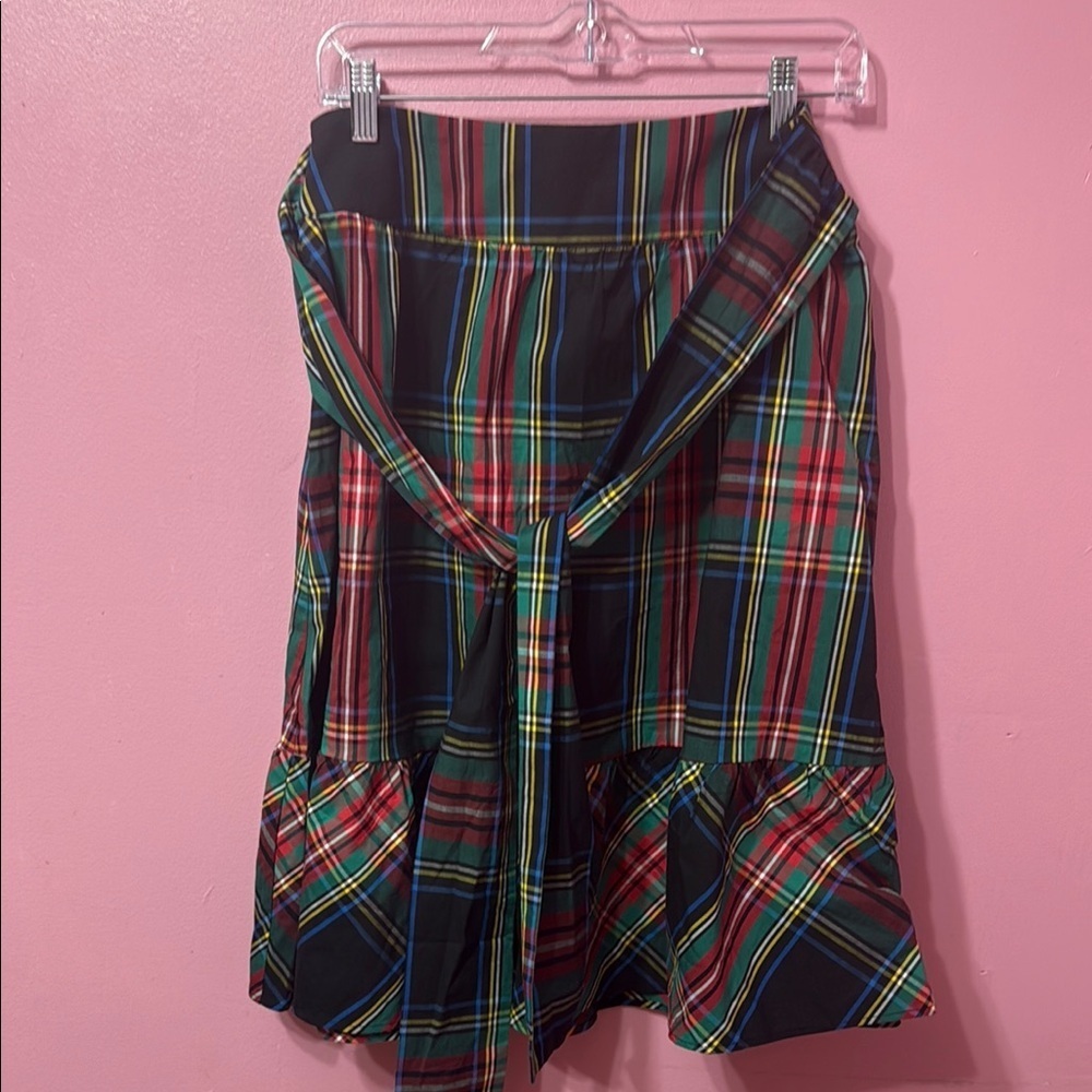 J. Crew Black and Green Skirt size 4